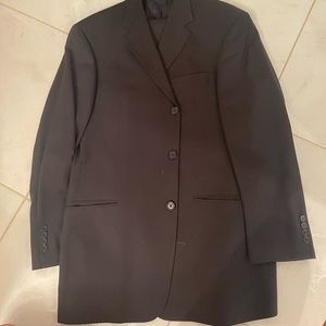 Mens Black 3 button Hugo Boss suit